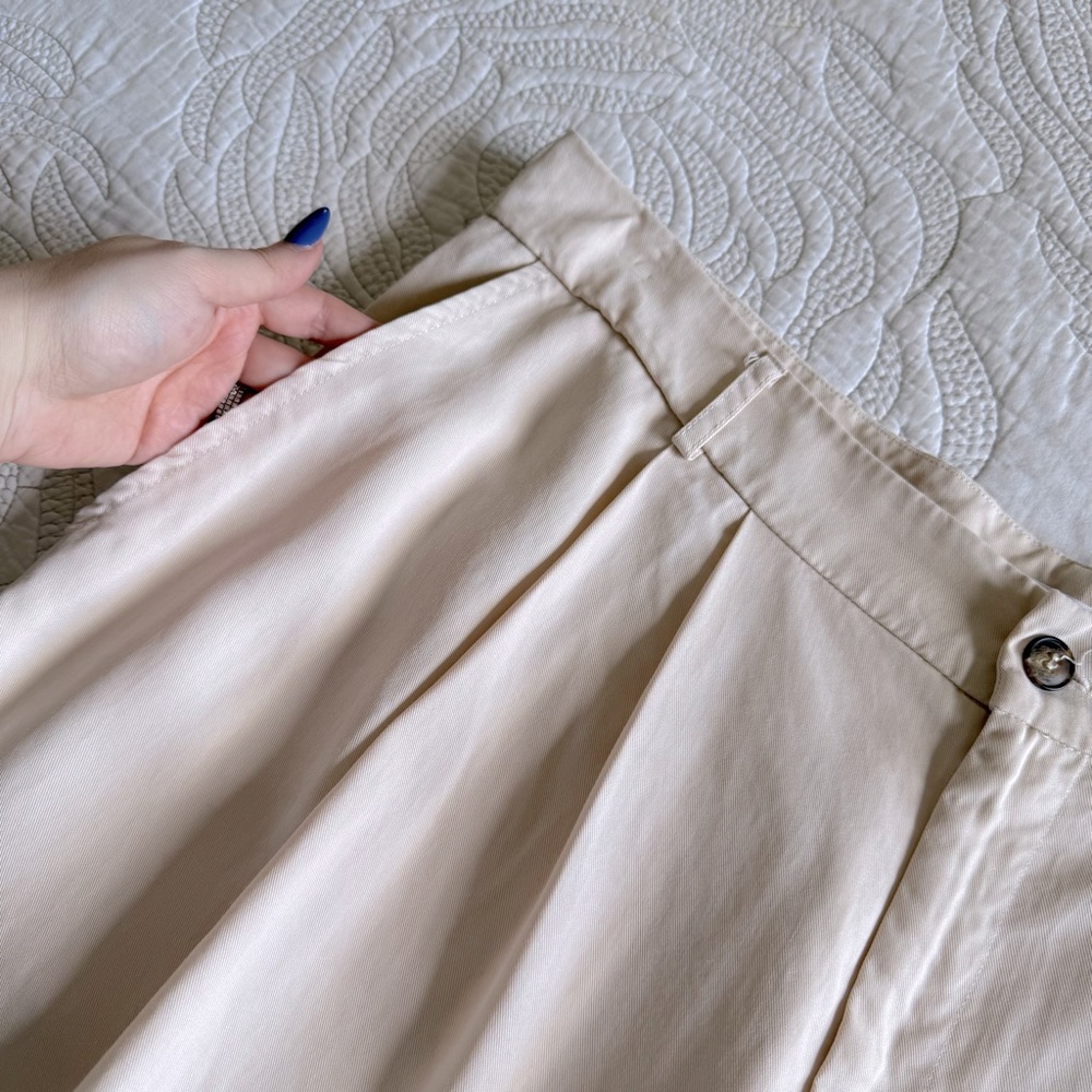 Reformation Wide-Leg Trousers in Beige - Picture 5 of 15